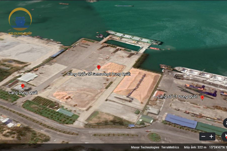 Cụm cảng Dung Quất với năng lực đón tàu lên đến 70.000 DWT